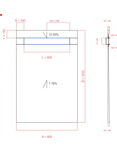 Showerlay Wiper 2 Way 800 X 1200 Mm. . . 