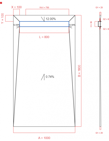 Showerlay Wiper 4 Way 1000 X 1800 Mm. . . 