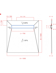 Showerlay Wiper 4 Way 1000. . . 