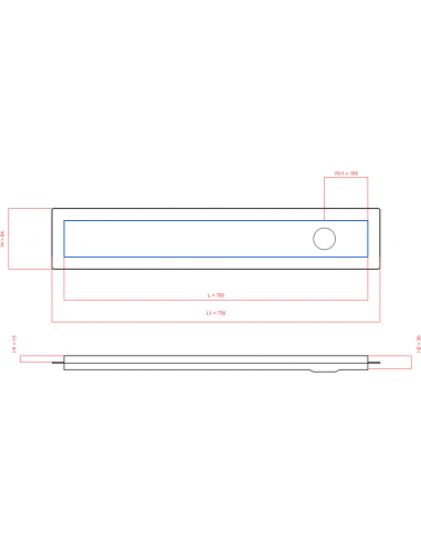 Duschrinne Wiper 700 Mm Premium. . . 