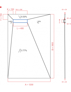 Showerlay Wiper 4 Way 1200. . . 