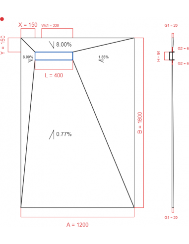 Showerlay Wiper 4 Way 1200 X 1800 Mm. . . 