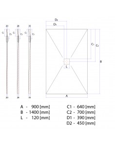 Duschelement 90 X 140 Cm. . . 2