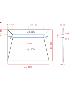 Showerlay Wiper 4 Way 1200. . . 