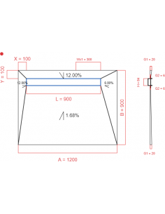 Showerlay Wiper 4 Way 1200. . . 