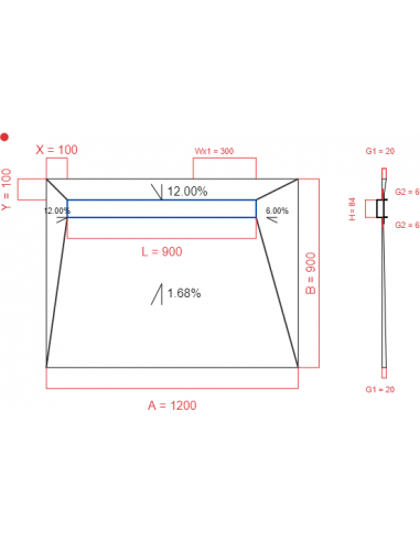 Showerlay Wiper 4 Way 1200 X 900 Mm. . . 