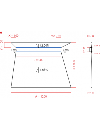 Showerlay Wiper 4 Way 1200 X 900 Mm. . . 