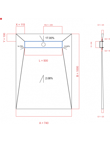 Laybase Wiper 4 Way 740 X 1000 Mm. . . 