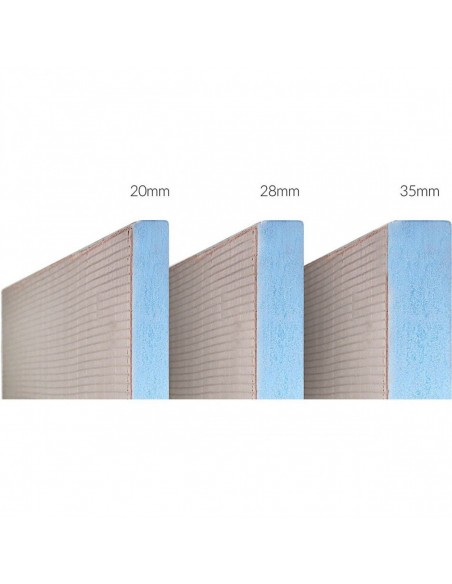 Drei Unterschiedliche Plattenstärken: Je Dicker Das Element, Desto Besser Das Gefälle Und Die Dämmung (20, 28, 35 Mm)