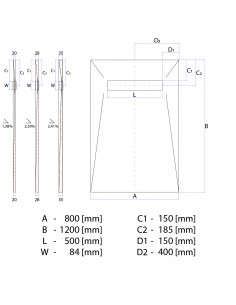 Komplett - Set: Befliesbares Duschelement Mit 4 - Seitigem Gefälle, Designrost Pure Gold, Inklusive Siphon 2 Komplett - Set: Befliesbares Duschelement Mit 4 - Seitigem Gefälle, Designrost Pure Gold, Inklusive Siphon 2