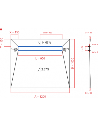 Showerlay Wiper 4 Way 1200 X 1000 Mm. . . 