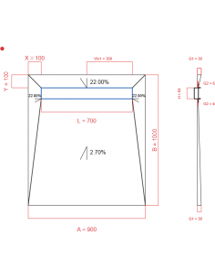 Showerlay Wiper 4 Way 900 X. . . 