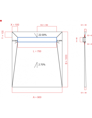 Showerlay Wiper 4 Way 900 X 1000 Mm. . . 