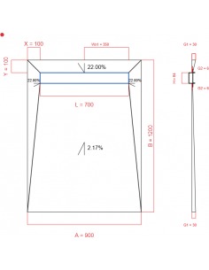 Showerlay Wiper 4 Way 900 X. . . 