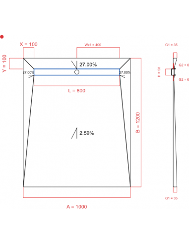 Showerlay Wiper 4 Way 1000 X 1200 Mm. . . 