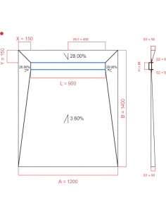 Showerlay Wiper 4 Way 1200. . . 