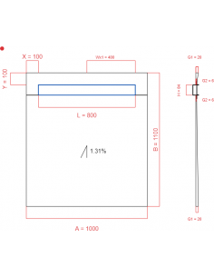 Showerlay Wiper 1 Way 1000. . . 