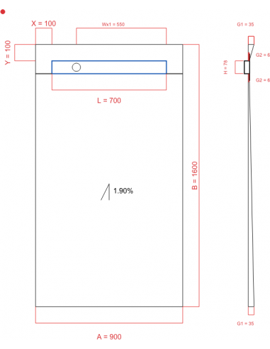 Laybase Wiper 1 Way 900 X 1600 Mm. . . 