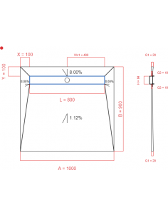 Showerlay Wiper 4 Way 1000. . . 