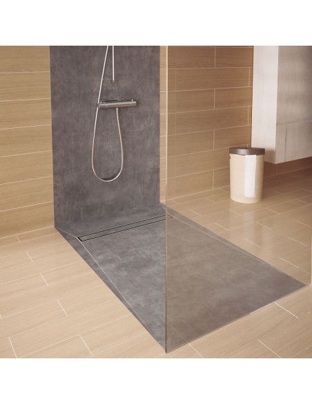 Duschelement Wiper Showerlay 800 x 1200 mm Line Pure Komplett-Set