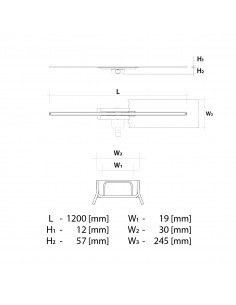 Komplett - Set: Kürzbarer Linearer Ablauf Mit UNO Siphon Und Designrost Lin 2 Komplett - Set: Kürzbarer Linearer Ablauf Mit UNO Siphon Und Designrost Lin 2