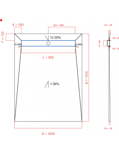 Showerlay Wiper 4 Way 1000 X 1300 Mm. . . 