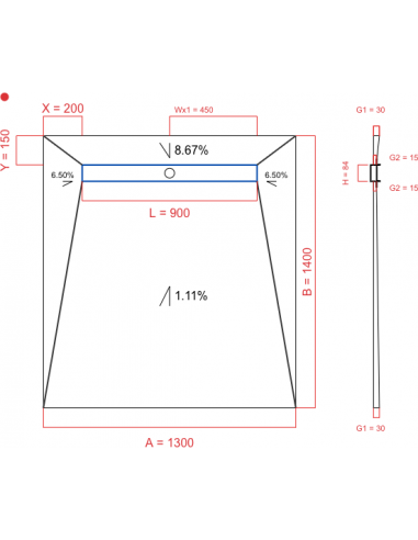 Resinbase Wiper 4 Way 1300 X 1400 Mm. . . 