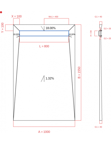 Showerlay Wiper 4 Way 1000 X 1550 Mm. . . 