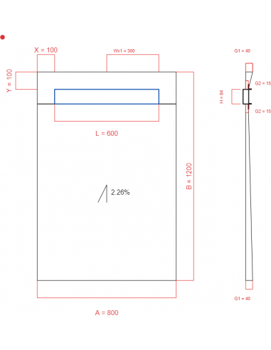 Showerlay Wiper 1 Way 800 X 1200 Mm. . . 