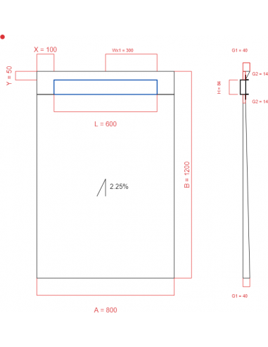 Showerlay Wiper 1 Way 800 X 1200 Mm. . . 