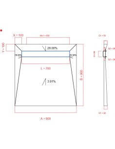 Showerlay Wiper 4 Way 900 X. . . 