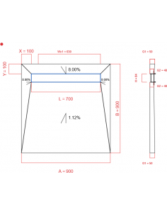 Showerlay Wiper 4 Way 900 X. . . 