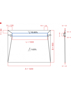 Showerlay Wiper 4 Way 1200. . . 