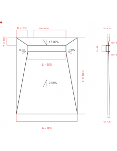 Showerlay Wiper 4 Way 800 X. . . 