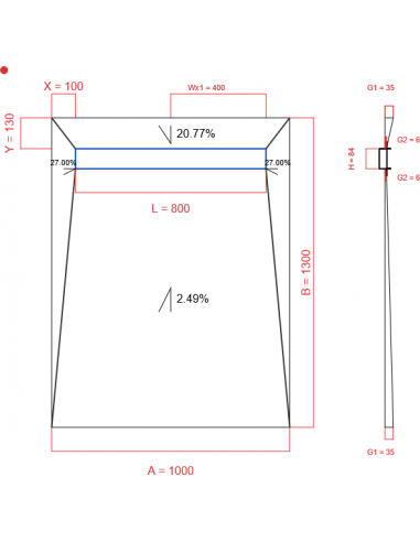 Showerlay Wiper 4 Way 1000 X 1300 Mm. . . 