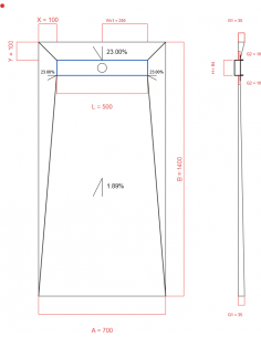 Showerlay Wiper 4 Way 700 X. . . 