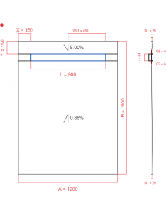 Showerlay Wiper 2 Way 1200. . . 