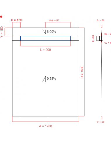 Showerlay Wiper 2 Way 1200 X 1600 Mm. . . 