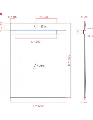 Showerlay Wiper 2 Way 1200 X 1600 Mm. . . 