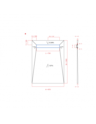 Showerlay Wiper 4 Way 970 X 1300 Mm. . . 