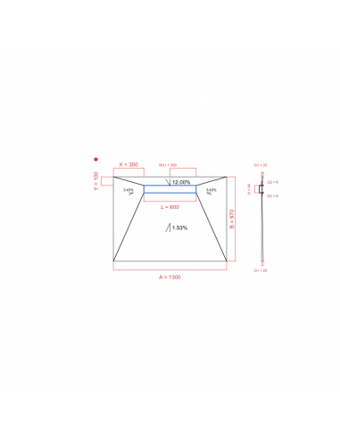 Showerlay Wiper 4 Way 1300 X 970 Mm. . . 