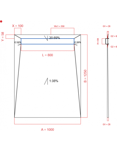 Showerlay Wiper 4 Way 1000 X 1250 Mm. . . 