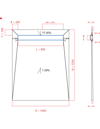 Showerlay Wiper 4 Way 1000 X 1250 Mm. . . 