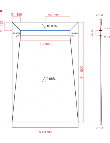 Showerlay Wiper 4 Way 1200 X 1800 Mm. . . 