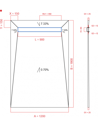 Showerlay Wiper 4 Way 1200 X 1800 Mm. . . 