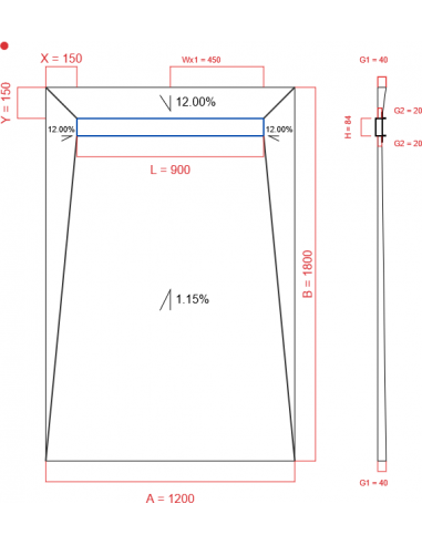 Showerlay Wiper 4 Way 1200 X 1800 Mm. . . 