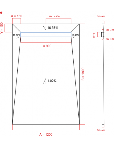 Showerlay Wiper 4 Way 1200 X 1800 Mm. . . 