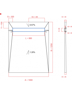 Showerlay Wiper 4 Way 1000. . . 