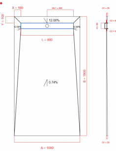 Showerlay Wiper 4 Way 1000. . . 