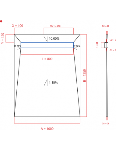 Showerlay Wiper 4 Way 1000 X 1250 Mm. . . 